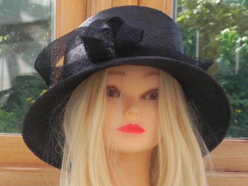 Wedding hat dark navy - wedding,