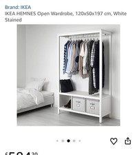 IKEA Hemnes Open Wardrobe in