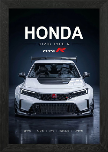 White sleek honda - white,