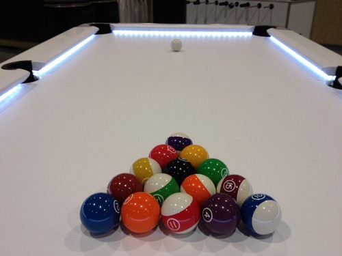 Led pool billiard table - billiard,