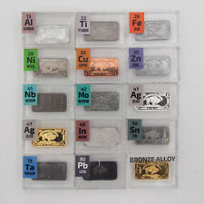 Buffalo 1 gram ingots Bar Palladium Silver Indium Tantalum Niobium Element Tile