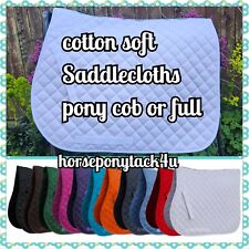 BACK IN STOCK RHINEGOLD QUALITY soft cotton Saddle Pad cloth numnah all sizes 