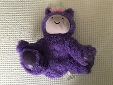 microwavable purple unicorn heat up sainsburys purple plush