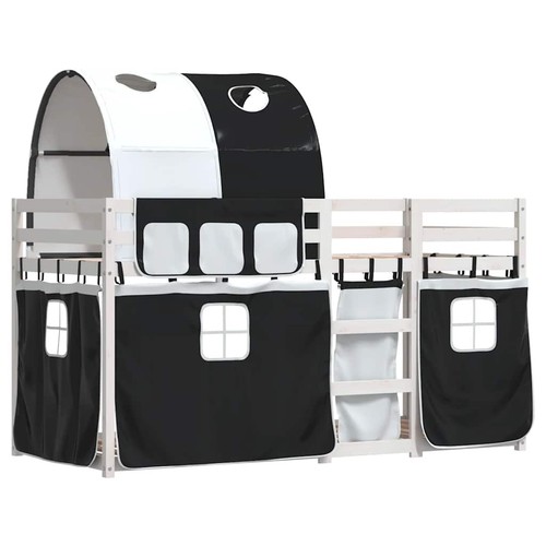 Bunk bed with curtains - bunk,