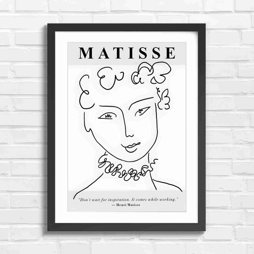 Minimalist line art portrait - line,