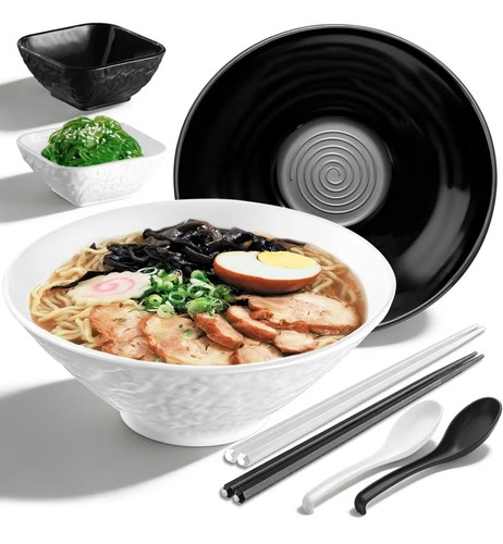 1200ml plastic ramen bowl set - 1200ml,