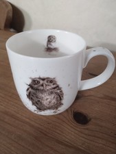 Royal Worcester Wrendale Designs 'What A Hoot' Owl fine china mug 