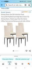 8 Dining Chairs White New In Box