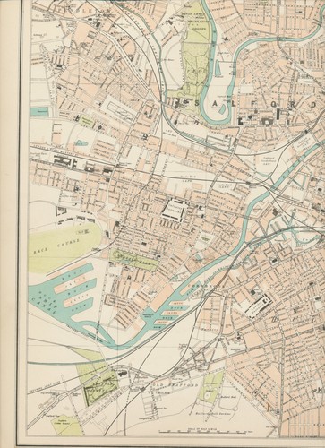 Map plate manchester - plate, "manchester