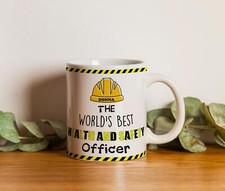 Personalised Health And Safety Best Coffee Mug, Custom Coffee, Coffee Gift, H&S