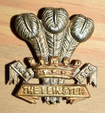 British army Prince of Wales s Leinster Regiment cap badge