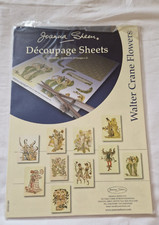 Joanna Sheen - Walter Crane Flowers - Pack of 20 A4 Decoupage Sheets