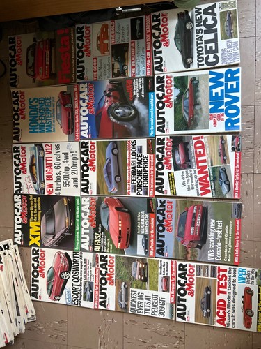 Autocar magazine joblot 1989 - magazine,