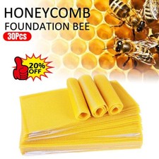 30 Beehive Unwired Foundation Sheets Hive Beekeeping Brood Box Honeycomb Sheet