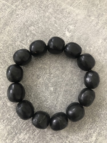 Jet bracelet stretchy - jet,