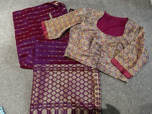 Thai silk wrap - &, blouse
