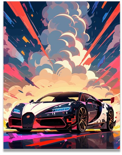 Bugatti chiron poster - bugatti, car