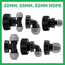 ibc tank  cap+mdpe water pipe fitting s60x6 (2")-20,25+32mm tee,elbow straight