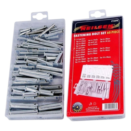 60pcs clevis pin set assorted - 60pcs,