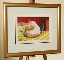 SARAH JANE SZIKORA (b.1971) Humorous Framed Limited Edition Print 'Tickly Feet'