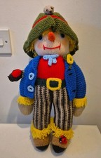 Hand Knitted Scarecrow 16"