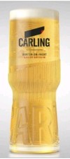 2x Carling Half Pint Glasses