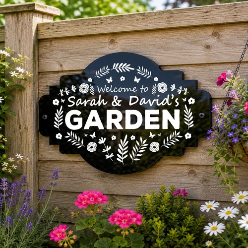 Personalised garden welcome - personalised,