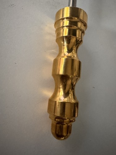 Tiller pin medium brass