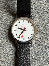 Mondaine Classic 30mm Steel White Dial Swiss Railways Watch SBB CFF FFS 30323