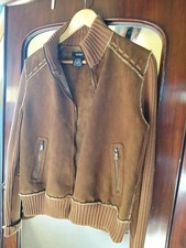 Vintage  Suede & knit jacket