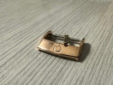 Used 16mm Stainless Steel Rose Gold Watch Strap Buckle For Omega.