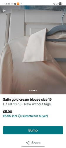 Satin style size beige - 16,