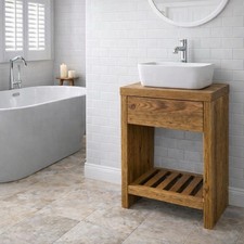Small rustic wash stand Solid