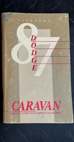1987 dodge caravan original - caravan,