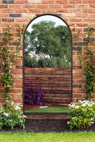 Large black framed arched - large,