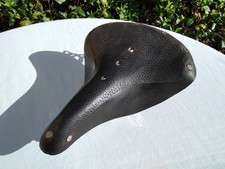 Vintage black leather bike - black,