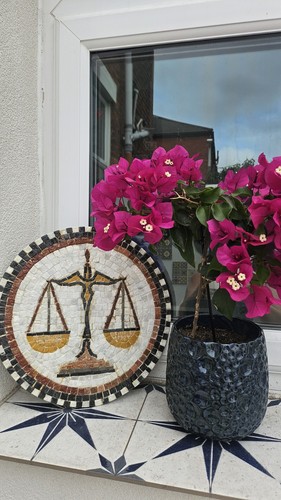 Mosaic stone wall - wall, art