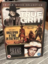 Westerns Triple DVD set – True Grit, Once Upon a Time in the West, Shane 