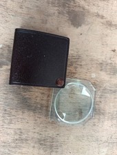 vintage Magnifying Glass Pocket Size Plastic Leatherette 