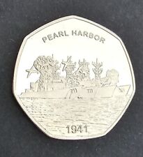 2019 PEARL HARBOR Commemorative Coin/fifty pence 50P collectors coin