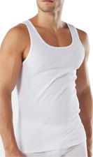 Men White Vests 100% Cotton