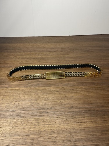 Vintage belt gold metal snake - vintage,