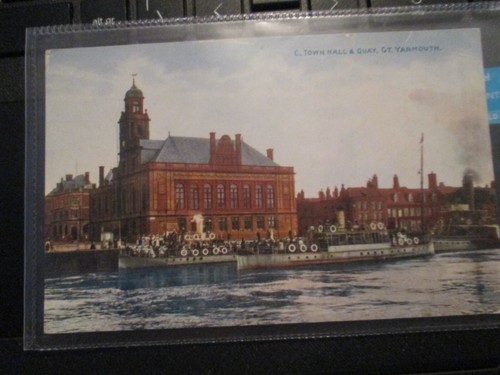 Postcard town hall - &, quay