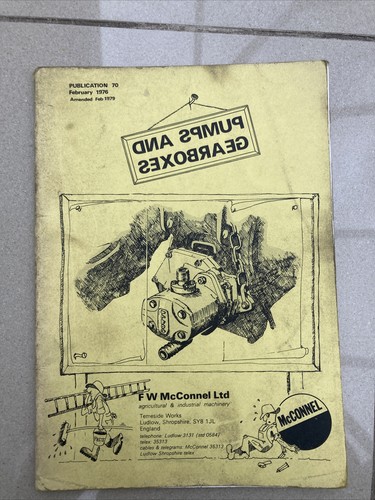 Mcconnel tractor pumps dowty - tractor, &