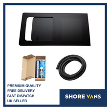 VW T5 T6 Window Glass Passenger Sliding INCLUDES FITTING KIT & U-TRIM