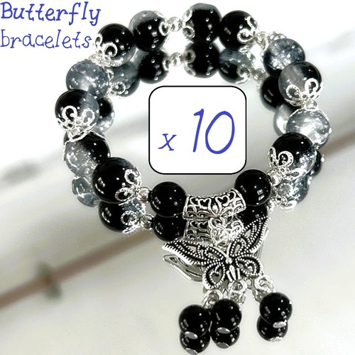 Butterfly charm bracelets - butterfly,