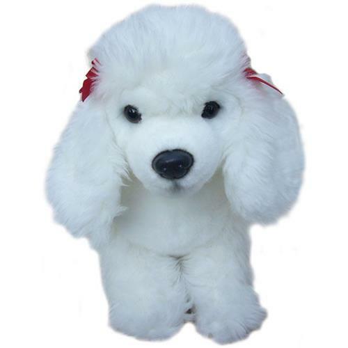 White poodle soft - white,