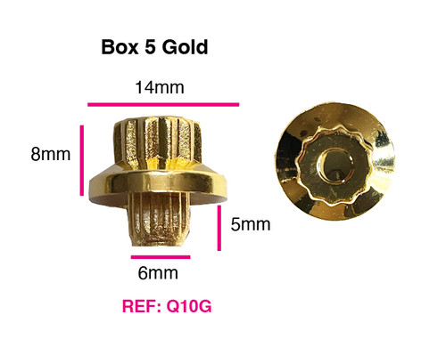 100 gold plastic wheels - 100,