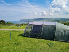 OUTWELL GREENWOOD 6 (2021) FAMILY TENT + FOOTPRINT + EXTENSION with issues