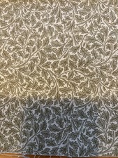5 Remnants Of William Morris Oak Tree Cotton Fabric 21cm Squares